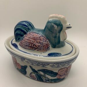 BEN RICKERT signed ROOSTER trinket dish!
